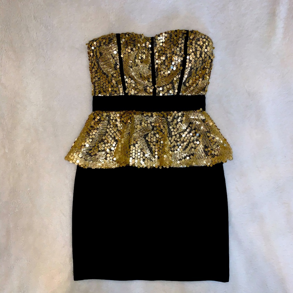 Gold Cocktail Dress